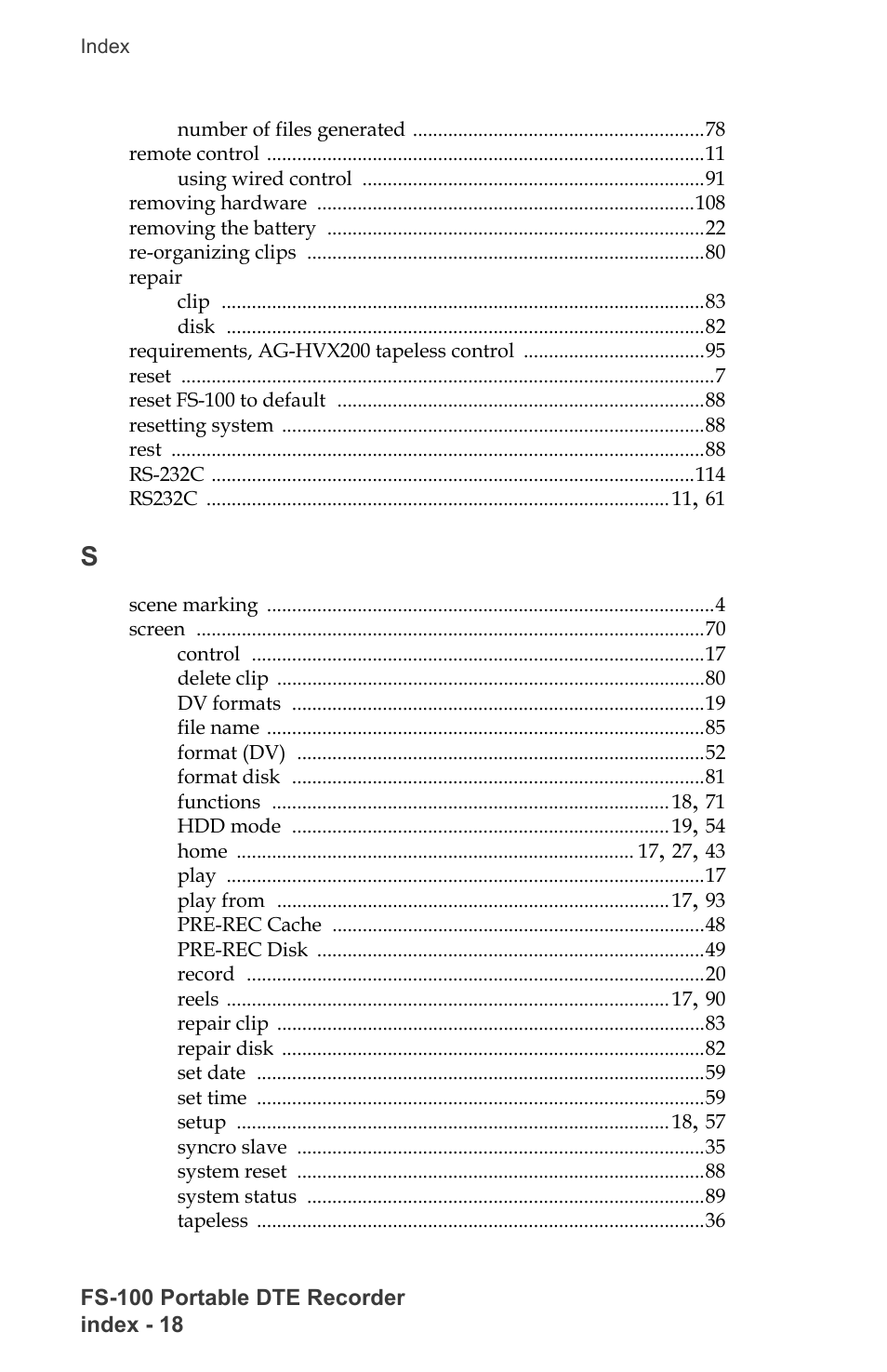 FOCUS Enhancements DVCPRO/DV User Manual | Page 154 / 162