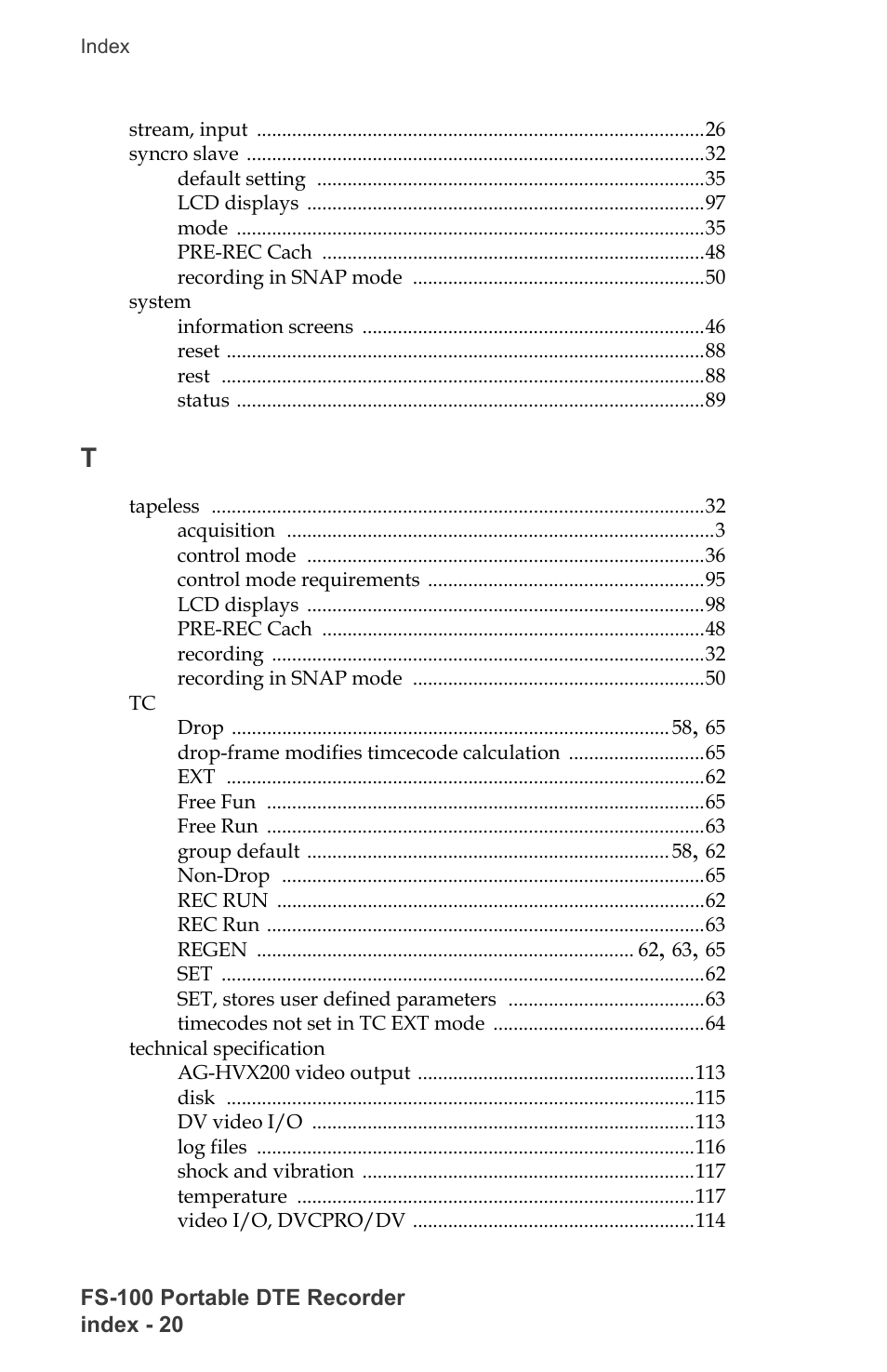 FOCUS Enhancements DVCPRO/DV User Manual | Page 156 / 162
