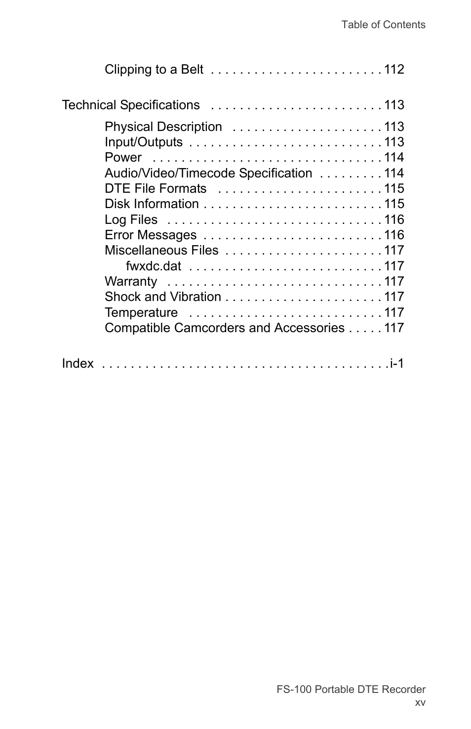 FOCUS Enhancements DVCPRO/DV User Manual | Page 17 / 162