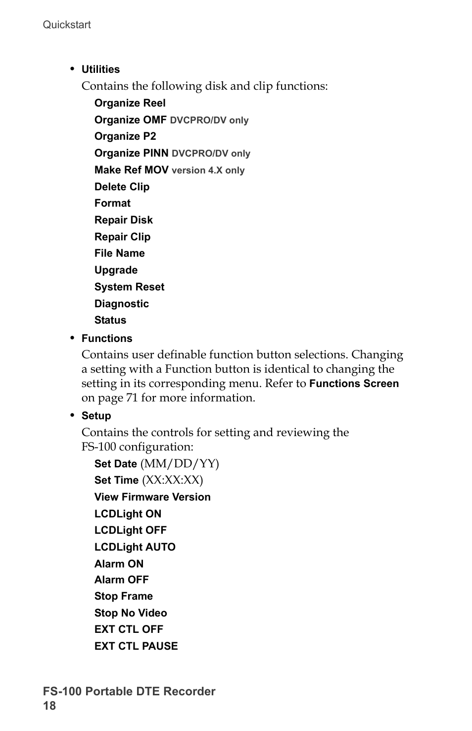 FOCUS Enhancements DVCPRO/DV User Manual | Page 36 / 162