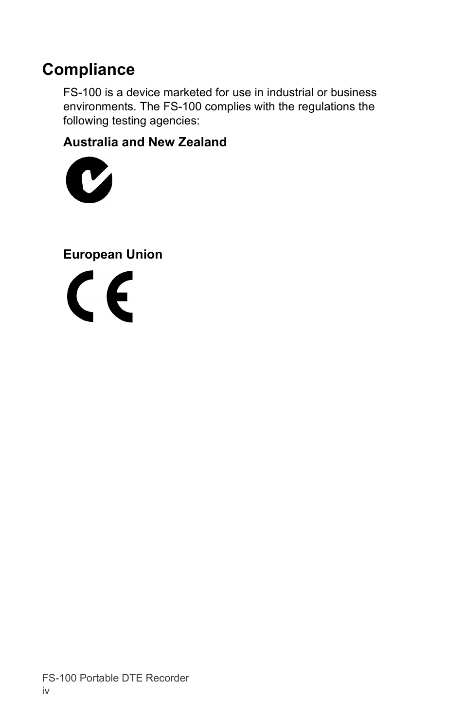 Compliance | FOCUS Enhancements DVCPRO/DV User Manual | Page 6 / 162