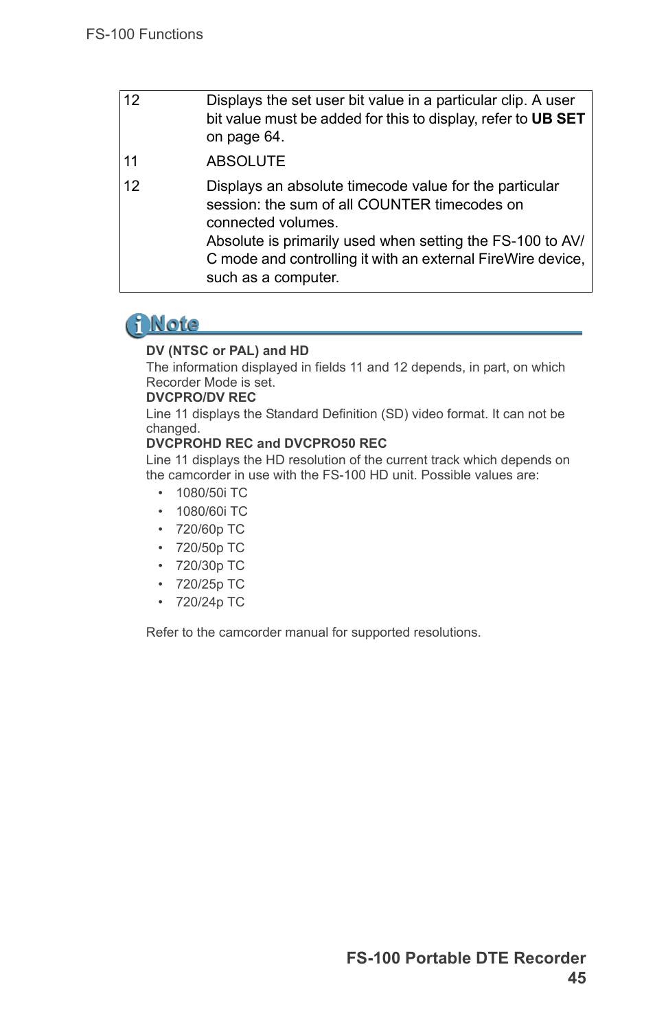 FOCUS Enhancements DVCPRO/DV User Manual | Page 63 / 162