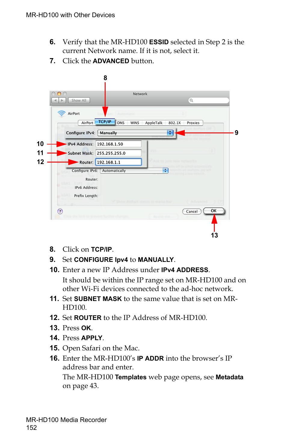 FOCUS Enhancements MR-HD100 User Manual | Page 172 / 224