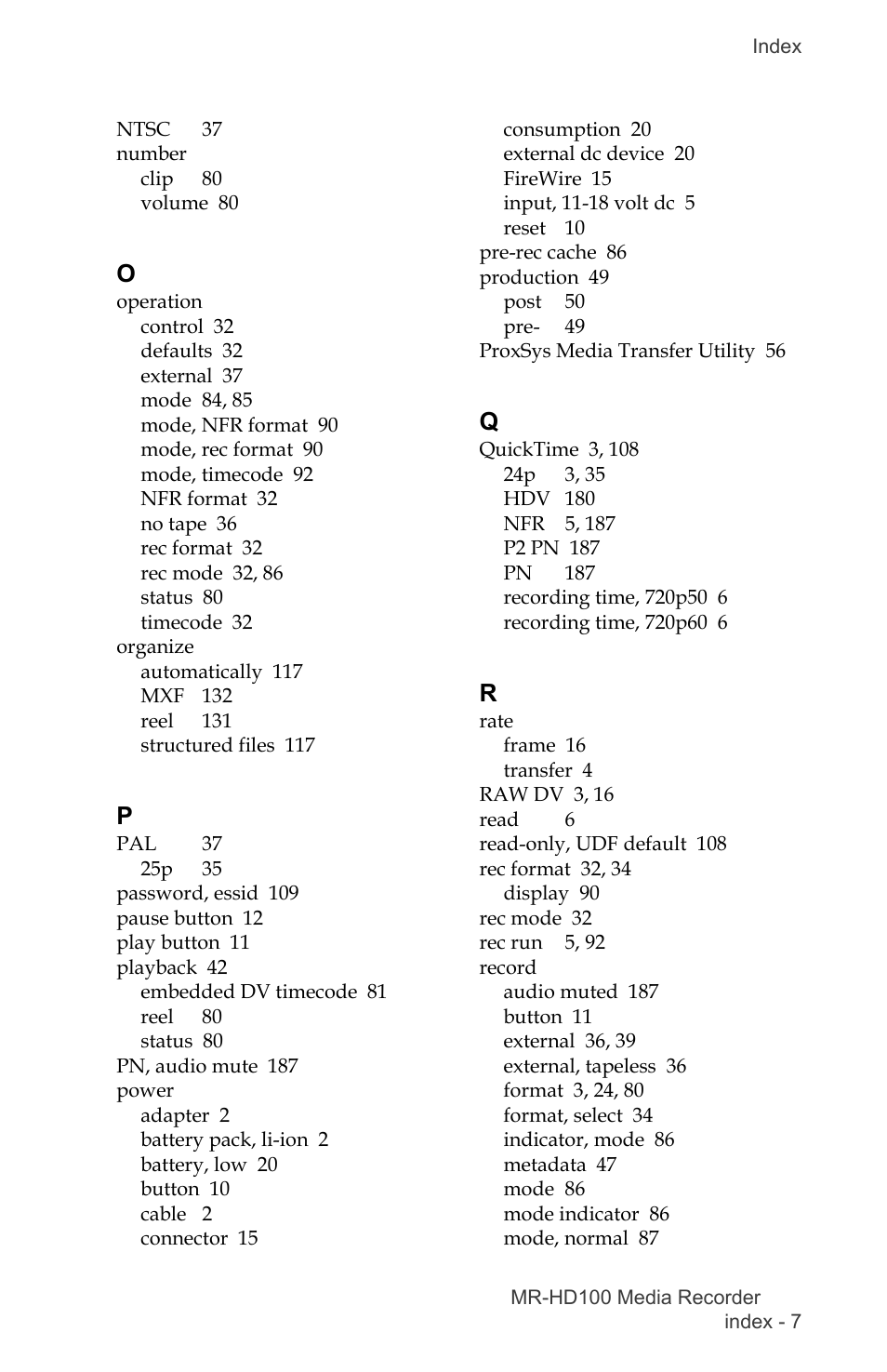 FOCUS Enhancements MR-HD100 User Manual | Page 217 / 224