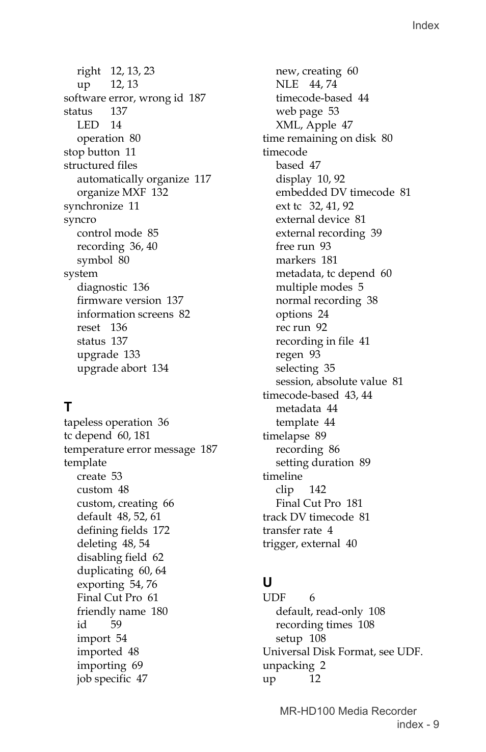 FOCUS Enhancements MR-HD100 User Manual | Page 219 / 224