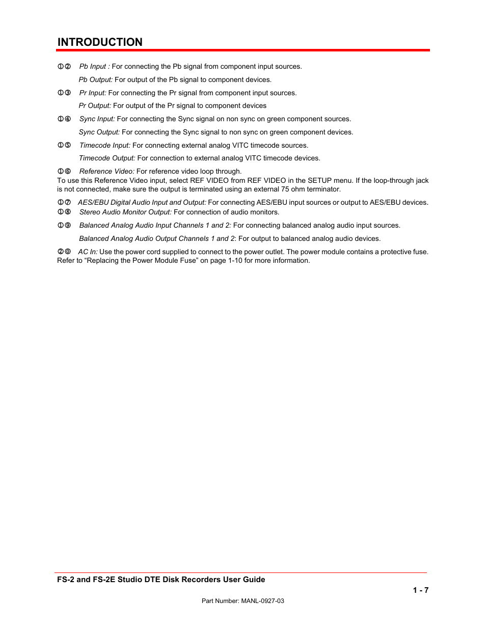 Introduction | FOCUS Enhancements FS-2/2E User Manual | Page 18 / 71