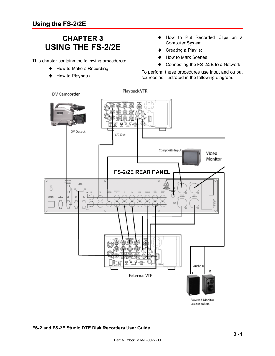 Chapter 3, Using the fs-2/2e | FOCUS Enhancements FS-2/2E User Manual | Page 54 / 71