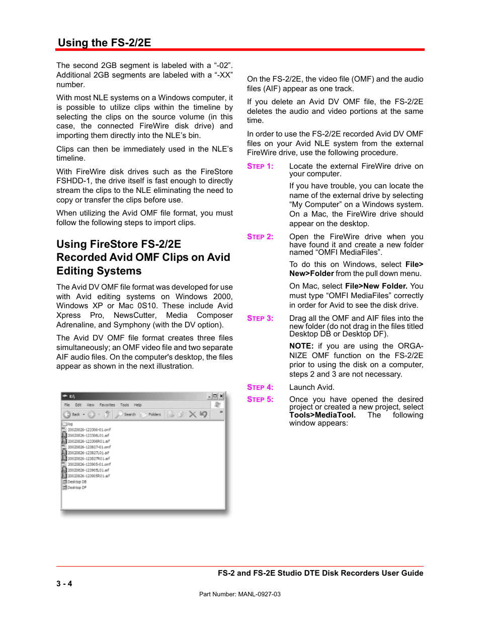 Using the fs-2/2e | FOCUS Enhancements FS-2/2E User Manual | Page 57 / 71