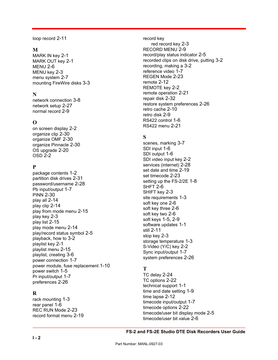 FOCUS Enhancements FS-2/2E User Manual | Page 69 / 71