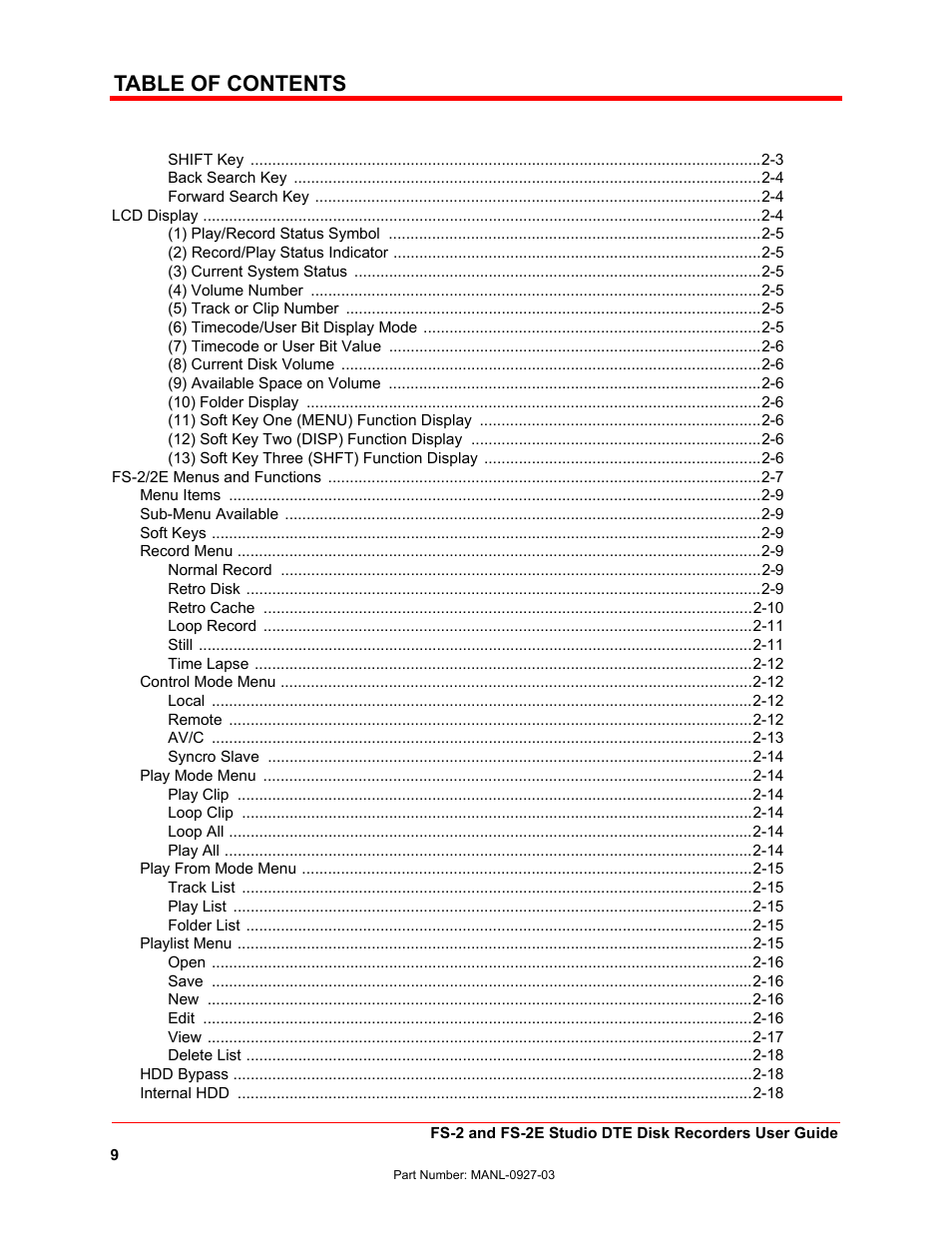 FOCUS Enhancements FS-2/2E User Manual | Page 9 / 71