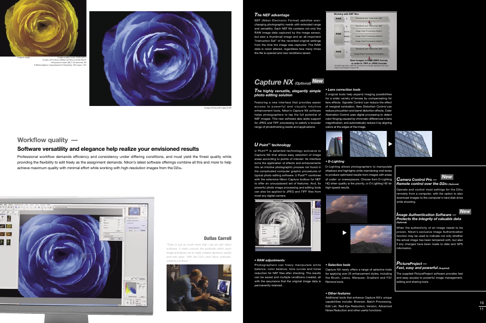 Capture nx, Workﬂow quality, Dallas carroll | New i | FOCUS Enhancements D2Xs User Manual | Page 6 / 8