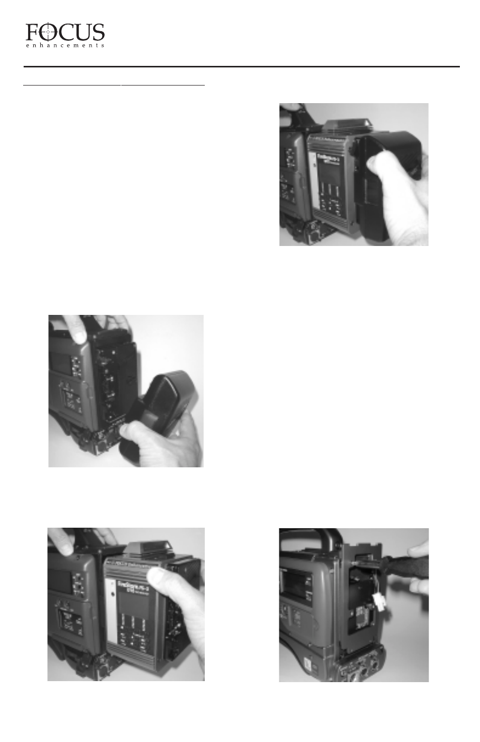 Mounting to a camcorder, Firestore fs-3 user guide | FOCUS Enhancements FS-3 User Manual | Page 10 / 44