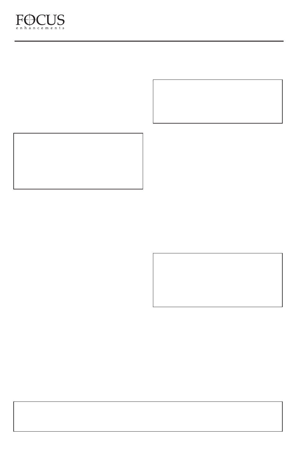 FOCUS Enhancements FS-3 User Manual | Page 2 / 44