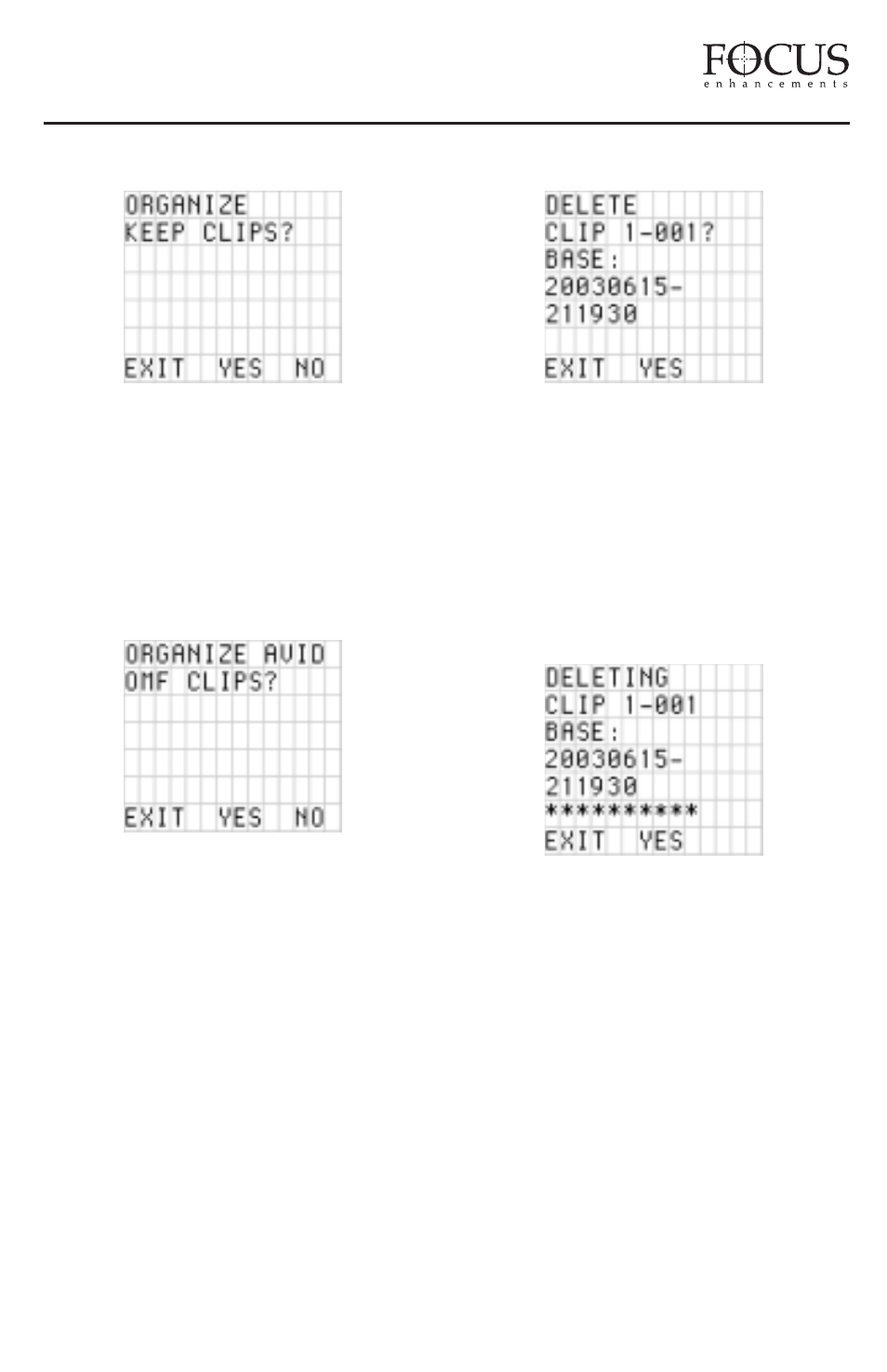 Firestore fs-3 user guide | FOCUS Enhancements FS-3 User Manual | Page 31 / 44