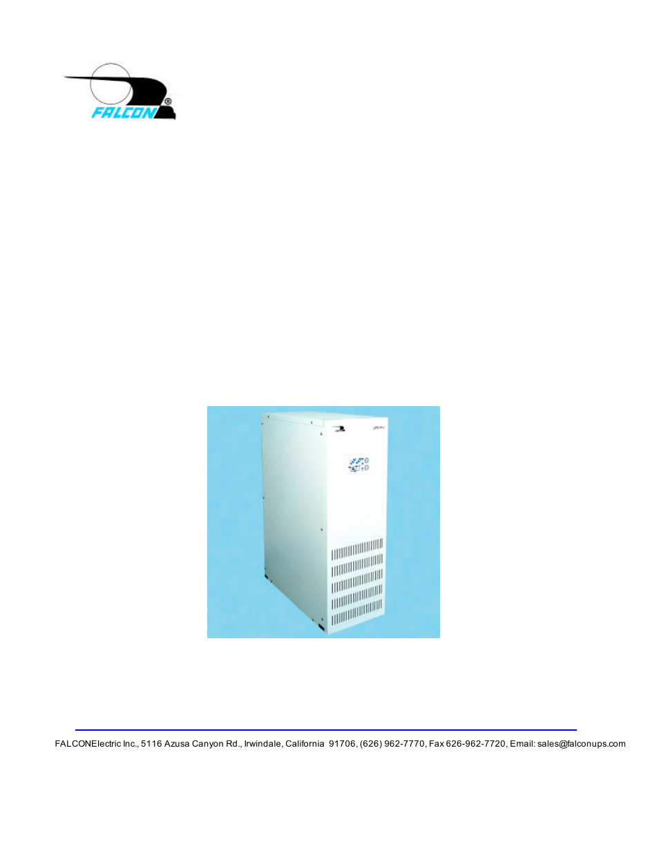 Falcon SG5K-2T User Manual | 30 pages