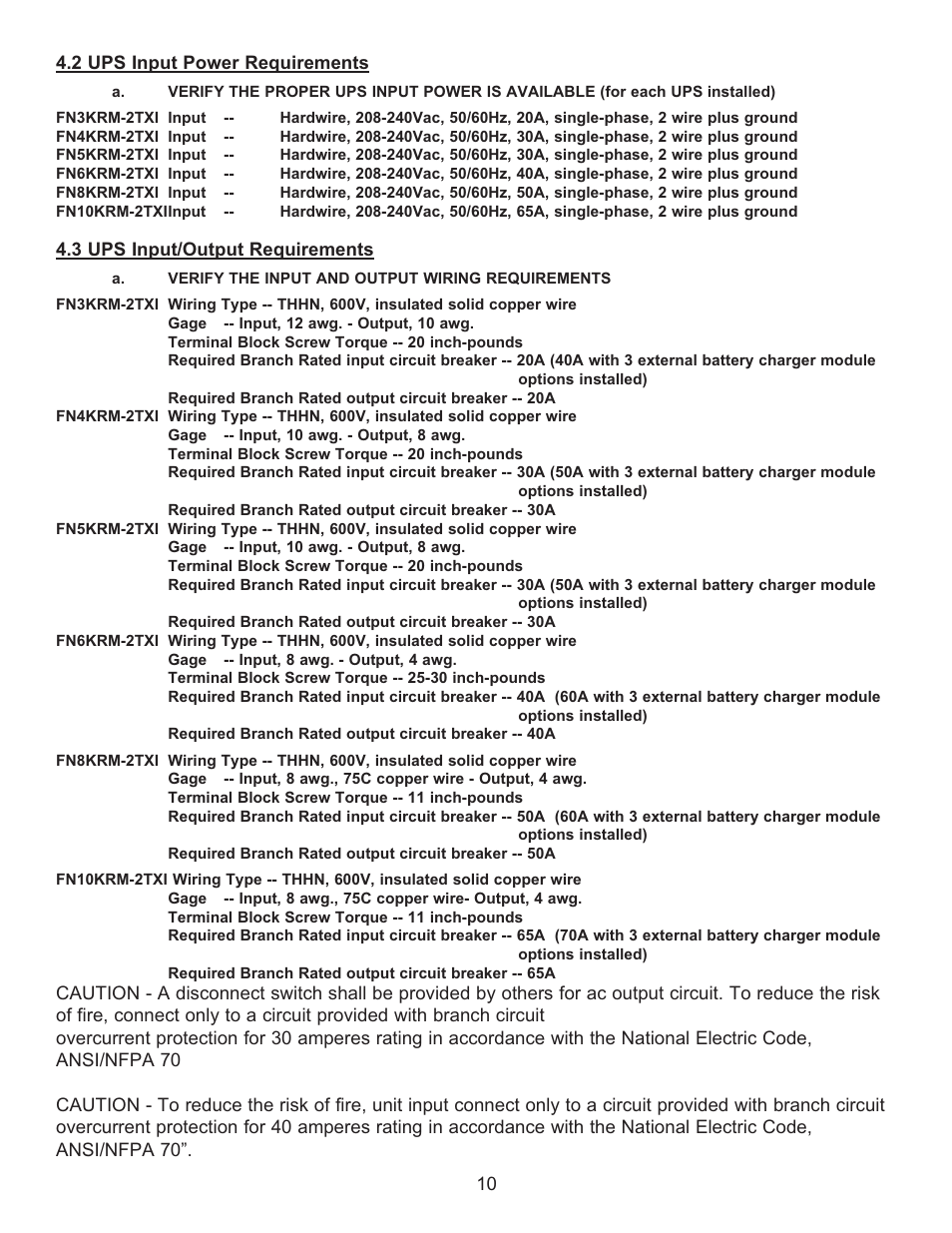 Falcon RACKMOUNT UPS PLUS FN4KRM-2TX User Manual | Page 10 / 44