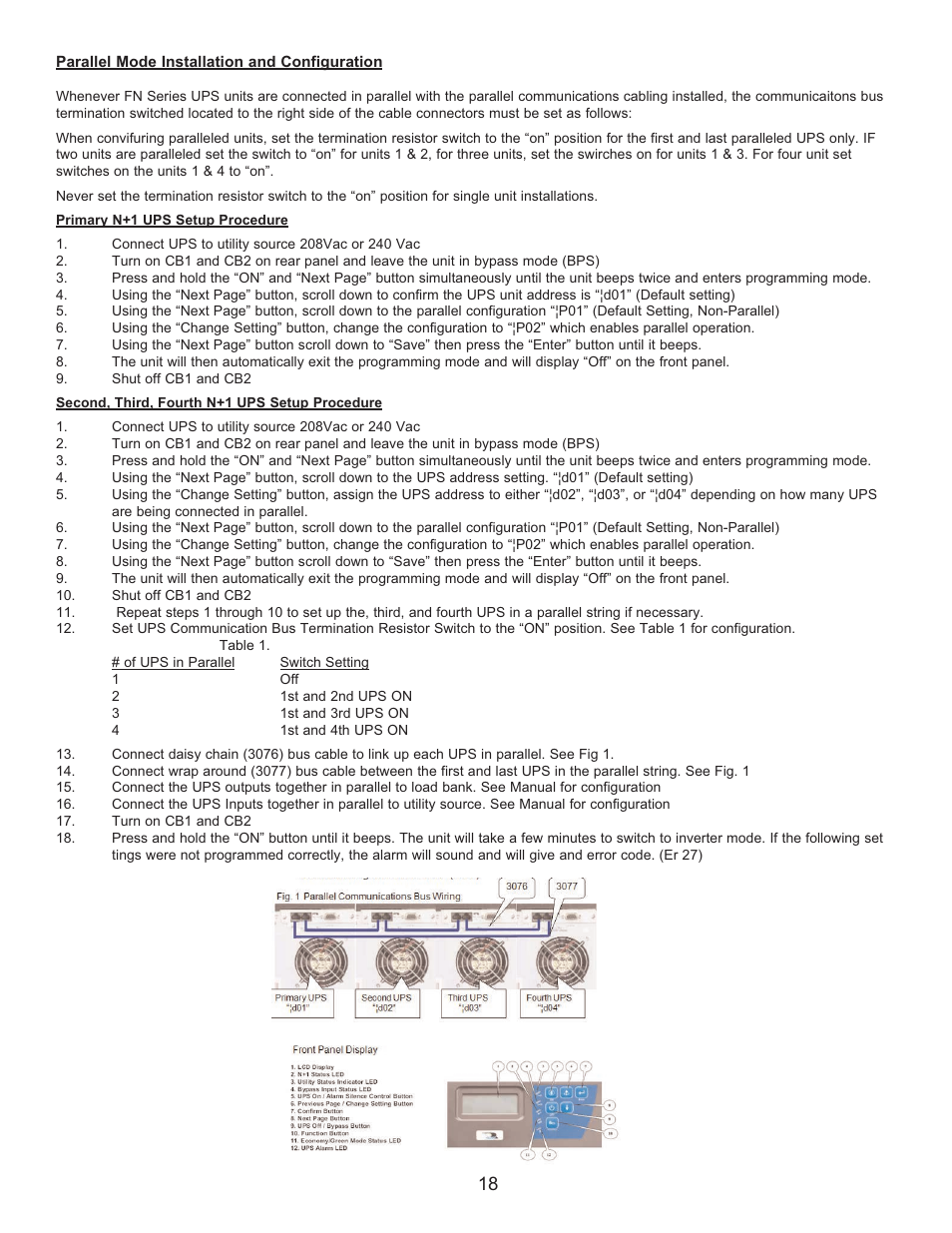 Falcon RACKMOUNT UPS PLUS FN4KRM-2TX User Manual | Page 18 / 44