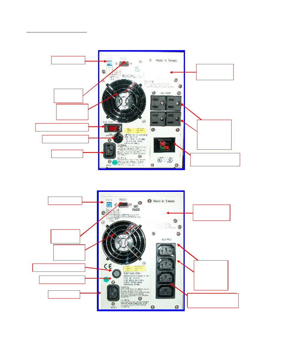 Chapter 4, Rear panel details | Falcon UNINTERRUPTIBLE POWER SUPPLY MODELS SG2K-2TXI User Manual | Page 14 / 25