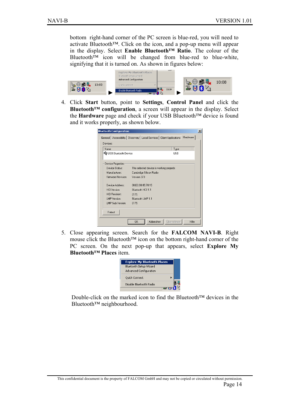 Falcon NAVI-B User Manual | Page 14 / 25