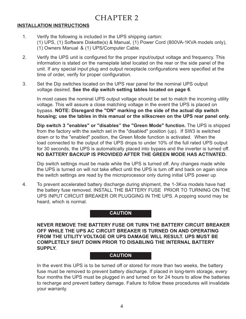 Chapter, Chapter 2 2 | Falcon SG2K-1T User Manual | Page 6 / 26