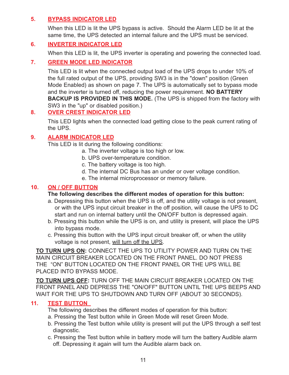 Falcon RACKMOUNT SG SERIES UPS PLUS SG1KRM-1TU User Manual | Page 13 / 24