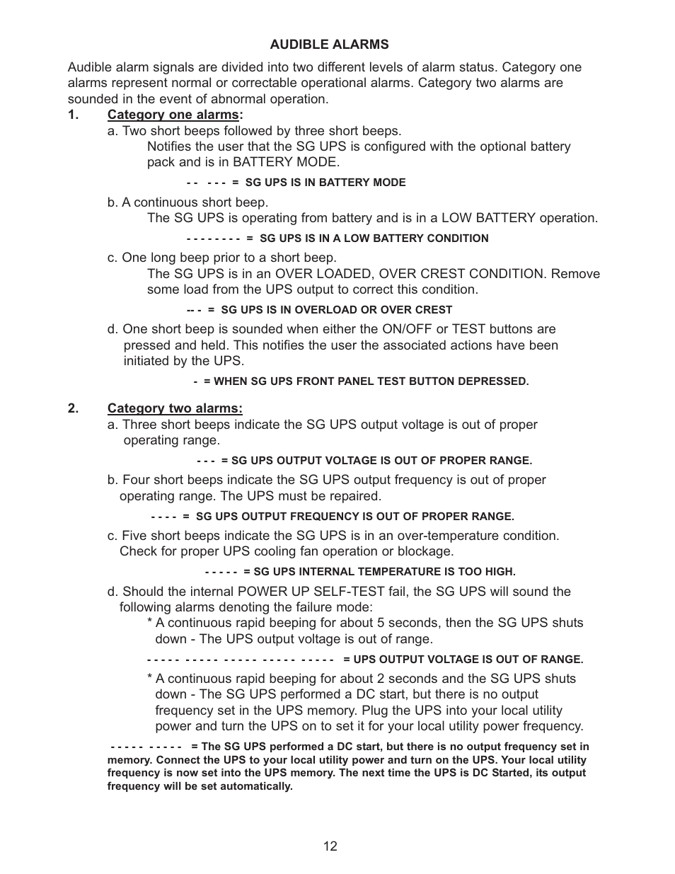 Falcon RACKMOUNT SG SERIES UPS PLUS SG1KRM-1TU User Manual | Page 14 / 24