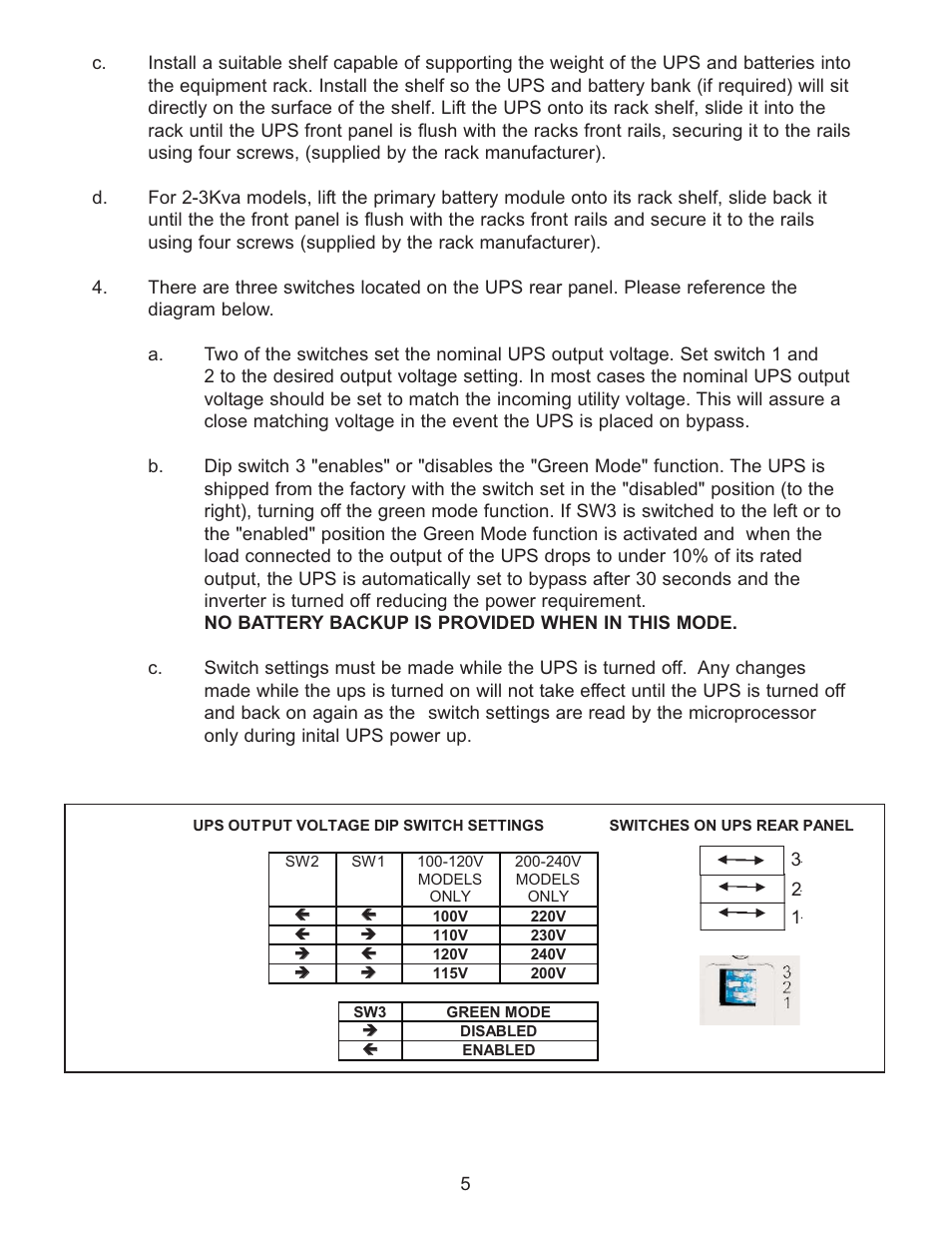 Falcon RACKMOUNT SG SERIES UPS PLUS SG1KRM-1TU User Manual | Page 7 / 24