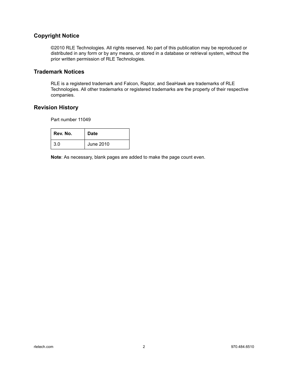 Falcon F3400 User Manual | Page 2 / 94