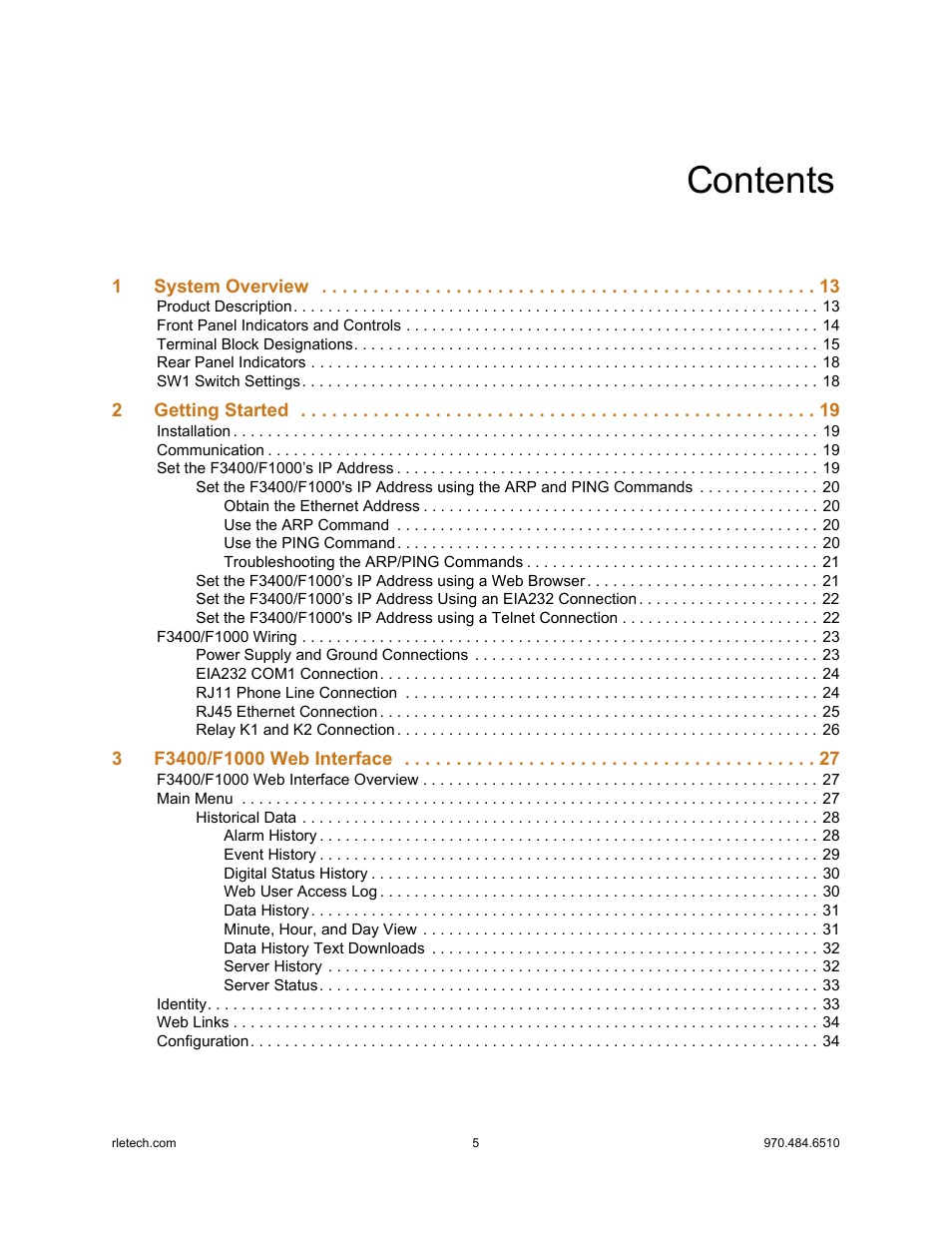 Falcon F3400 User Manual | Page 5 / 94