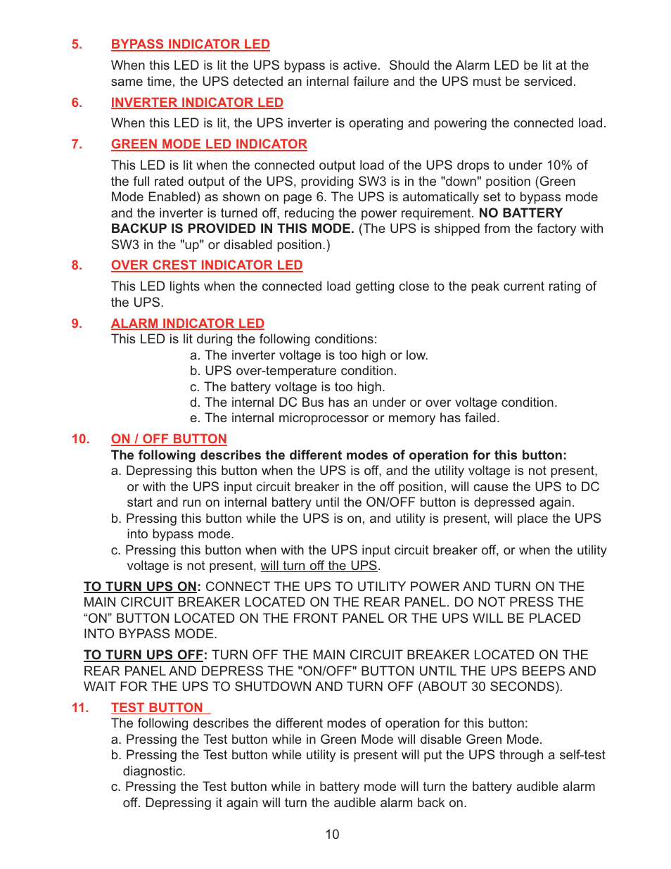 Falcon SG SERIES SG800-1T User Manual | Page 12 / 27