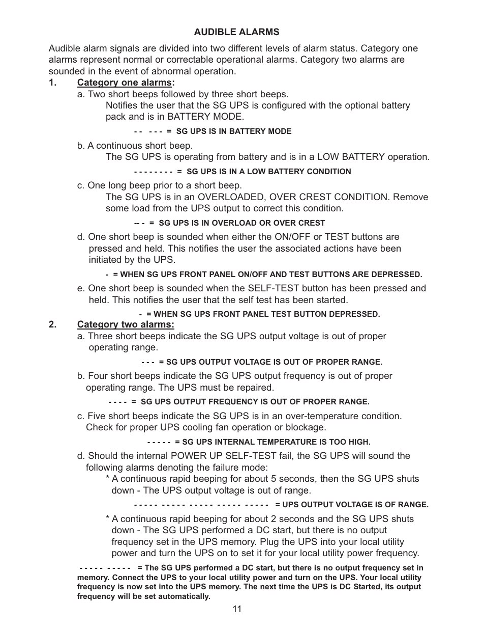 Falcon SG SERIES SG800-1T User Manual | Page 13 / 27