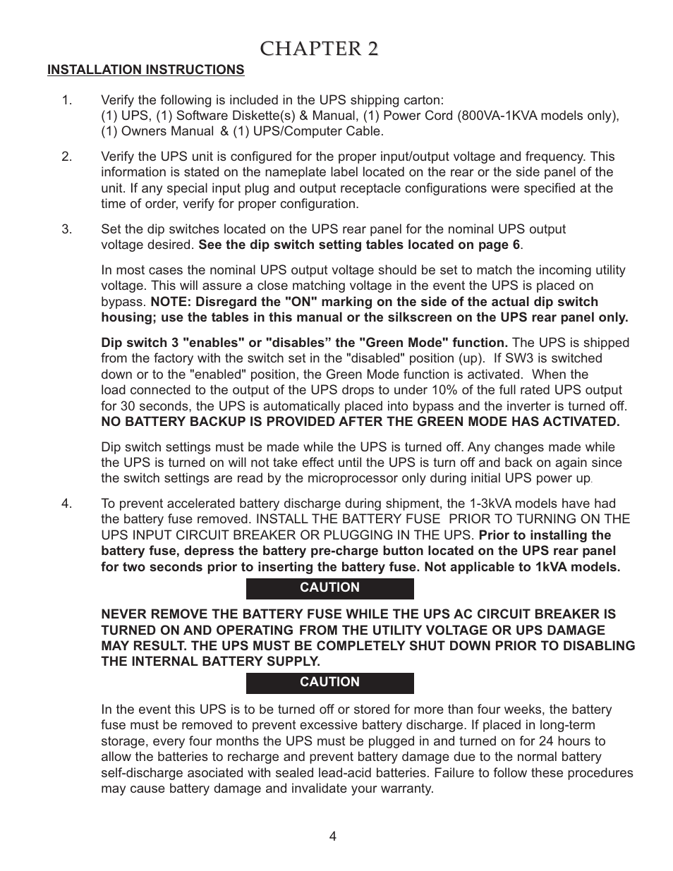 Chapter 2 | Falcon SG SERIES SG800-1T User Manual | Page 6 / 27