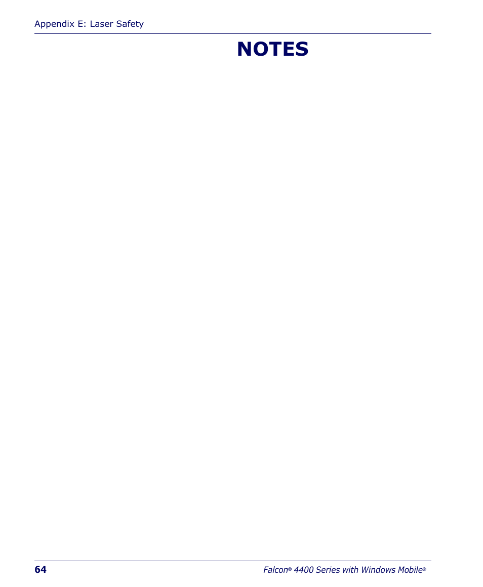 Falcon 4400 User Manual | Page 66 / 68