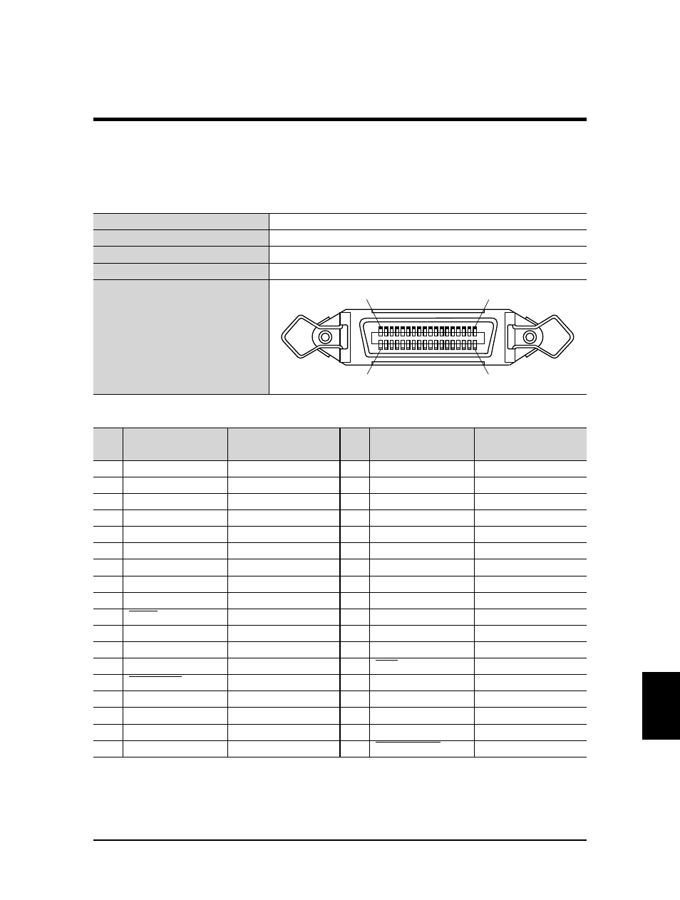 Interface specifications, Centronics interface specifications | Falcon Graphics RJ-6000 Series User Manual | Page 104 / 110