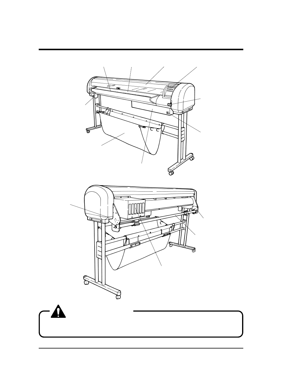 Caution, Names of parts | Falcon Graphics RJ-6000 Series User Manual | Page 17 / 110