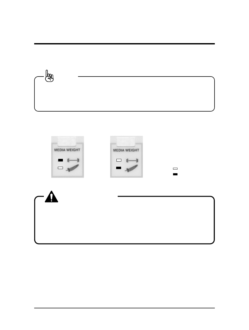 Caution, Specify the type of media | Falcon Graphics RJ-6000 Series User Manual | Page 37 / 110