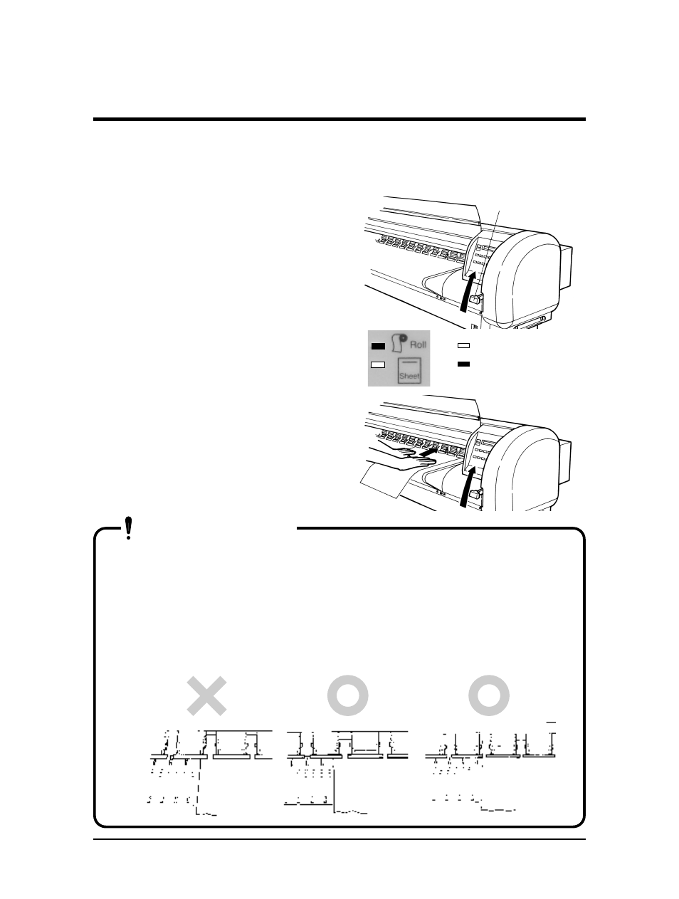 Important, Loading cut media | Falcon Graphics RJ-6000 Series User Manual | Page 39 / 110