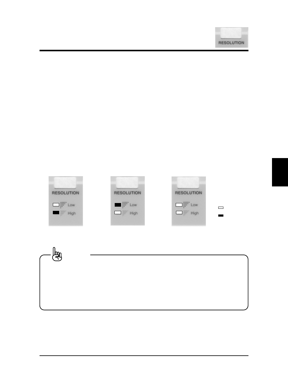 Specifying the resolution | Falcon Graphics RJ-6000 Series User Manual | Page 62 / 110