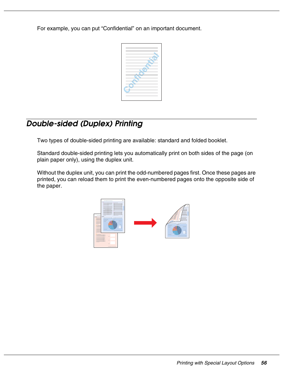 Double-sided (duplex) printing | Falcon B-300 User Manual | Page 56 / 201