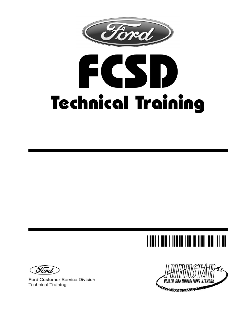 FORD FCSD TECHNICAL TRAINING FCS-14000-DL User Manual | 116 pages