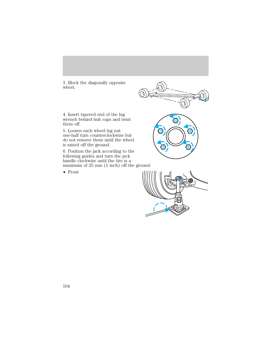 Roadside emergencies | FORD 1998 Ranger User Manual | Page 104 / 160
