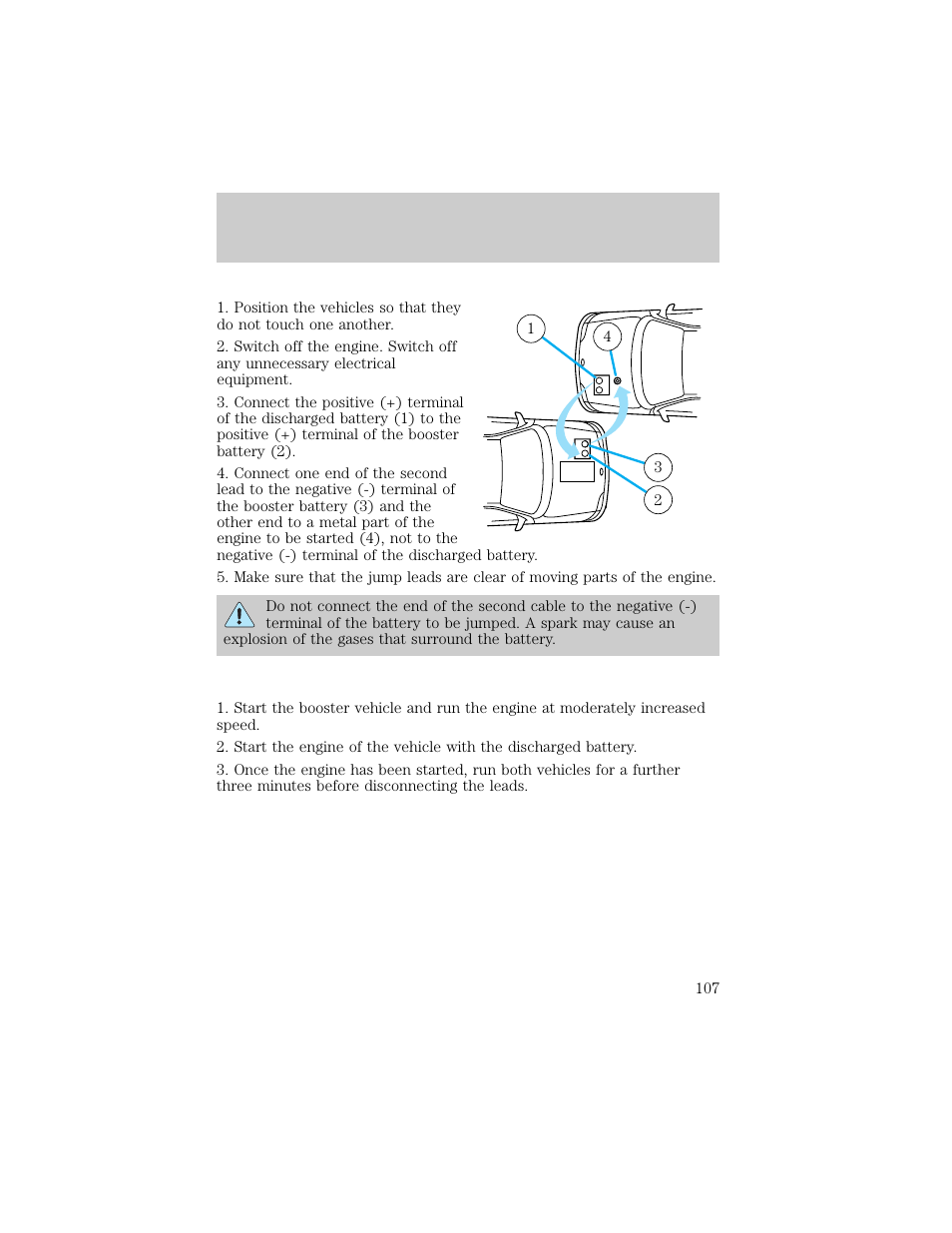 Roadside emergencies | FORD 1998 Ranger User Manual | Page 107 / 160