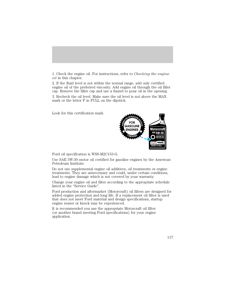 Maintenance and care | FORD 1998 Ranger User Manual | Page 117 / 160
