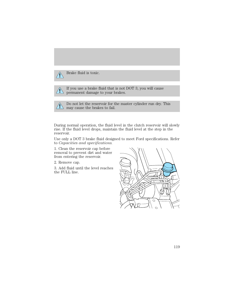 Maintenance and care | FORD 1998 Ranger User Manual | Page 119 / 160