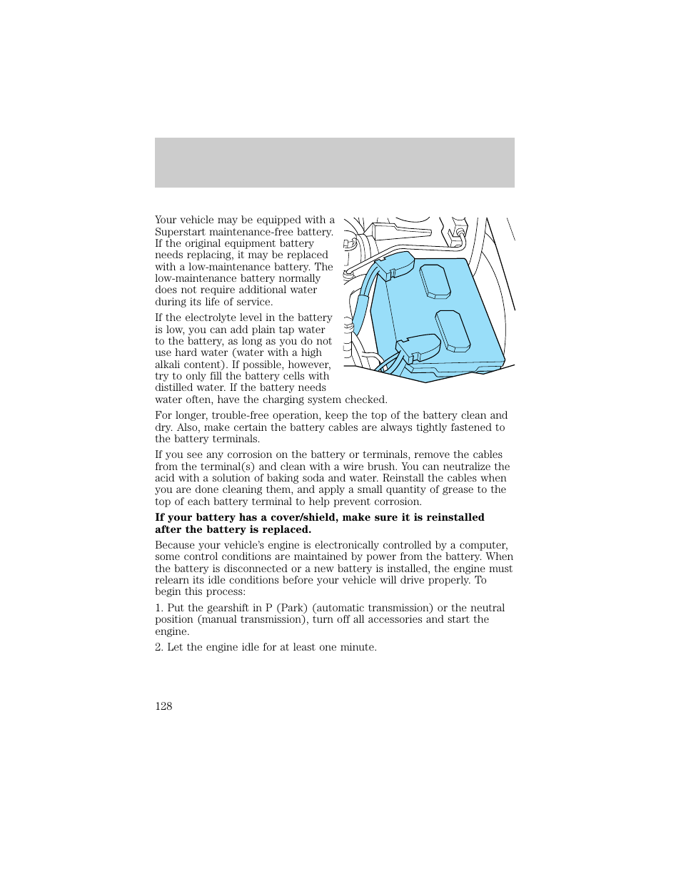 Maintenance and care | FORD 1998 Ranger User Manual | Page 128 / 160