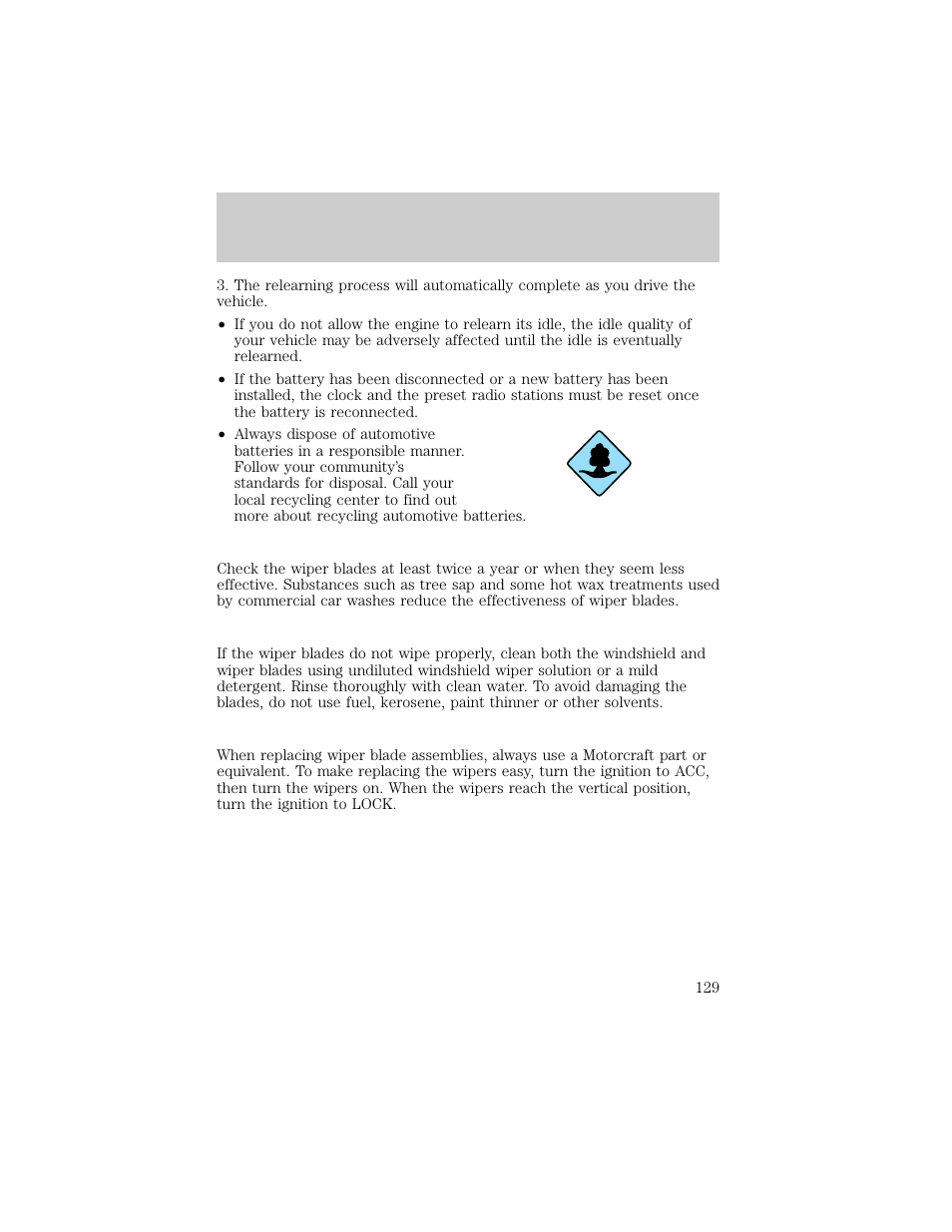Maintenance and care | FORD 1998 Ranger User Manual | Page 129 / 160