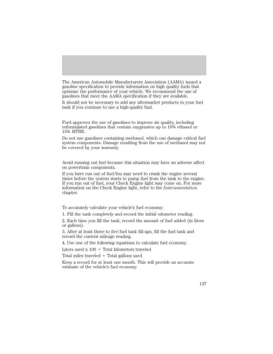 Maintenance and care | FORD 1998 Ranger User Manual | Page 137 / 160
