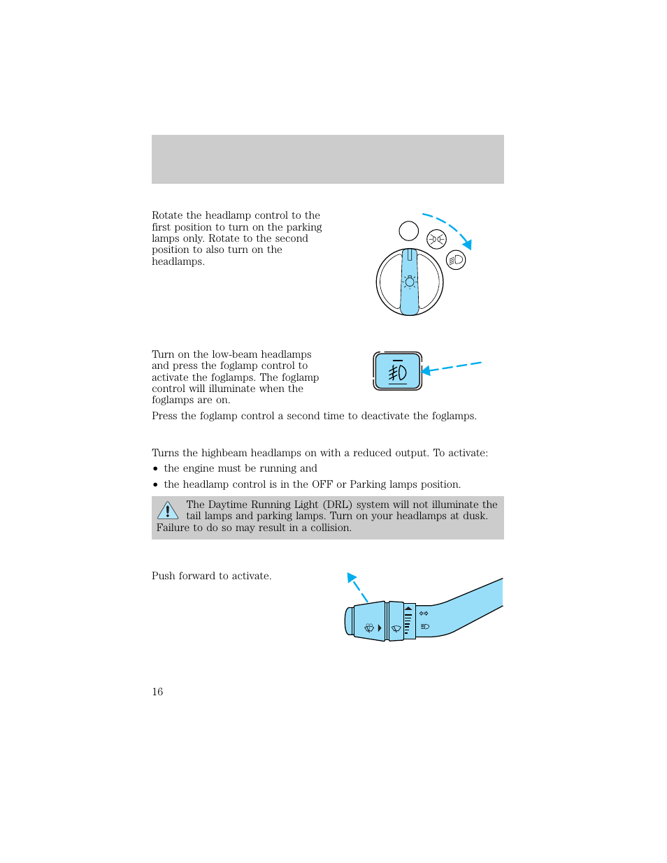 Controls and features | FORD 1998 Ranger User Manual | Page 16 / 160