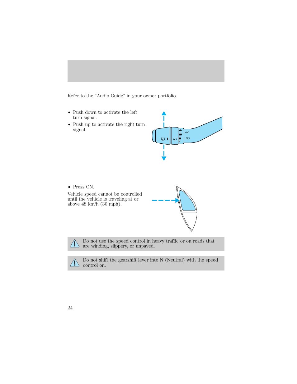 Controls and features | FORD 1998 Ranger User Manual | Page 24 / 160