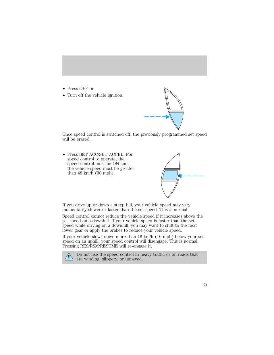 Controls and features | FORD 1998 Ranger User Manual | Page 25 / 160